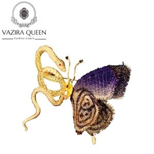 VQ Snake-Butterfly Brooch